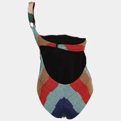 Missoni Mare Multicolor Lurex Knit One Piece Swimsuit M