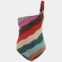 Missoni Mare Multicolor Lurex Knit One Piece Swimsuit M