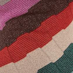 Missoni Mare Multicolor Lurex Knit One Piece Swimsuit M