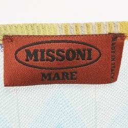 Pre Owned Missoni Mare Multicolor Zig Zag Knit Jumpsuit M