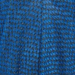 Pre Owned Missoni Mare Blue Lurex Knit Oversized Top M