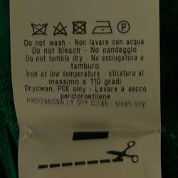 Pre Owned Missoni Mare Green Patterned Knit One Shoulder Cover-Up Dress S