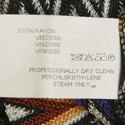 Pre Owned Missoni Mare Multicolor Chevron Knit Cover-Up Jumpsuit M