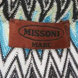 Pre Owned Missoni Mare Multicolor Chevron Knit Cover-Up Jumpsuit M