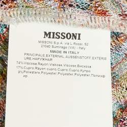 Pre Owned Missoni Mare Multicolor Lurex Knit Mini Dress M