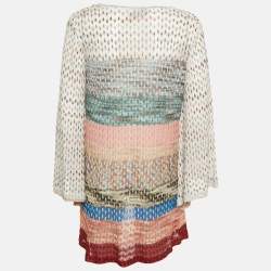 Pre Owned Missoni Mare Multicolor Lurex Knit Mini Dress M