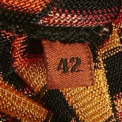 Pre Owned Missoni Mare Black/Multicolor Patterned Knit Cover-Up Maxi Dress M