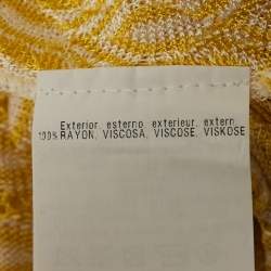 Pre Owned Missoni Mare Yellow Patterned Cover-Up Trousers S