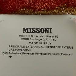 Pre Owned Missoni Mare Orange Knit Cover Up Maxi Dress S