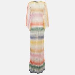 مملوكة مسبقًا Missoni Mare Multicolor Printed Knit Beach Cover Up S 