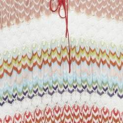 Pre Owned فستان تغطية ميزوني ماري تريكو منقوش متعدد الألوان مقاس متوسط - ميديام