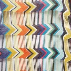 مملوكة مسبقًا Missoni Mare Multicolor Lurex Knit Fringed Short Cover-Up L