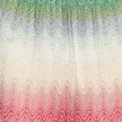 مملوكة مسبقًا Missoni Mare Multicolor Patterned Knit Wide Leg Trousers S