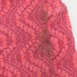 مملوكة مسبقًا Missoni Mare Multicolor Patterned Knit Wide Leg Trousers S