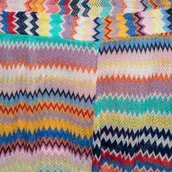 Missoni Mare Multicolor Patterned Knit Halter Neck Jumpsuit XS