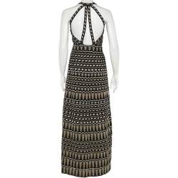 M Missoni Multicolor Patterned Lurex Knit Sleeveless Maxi Dress M