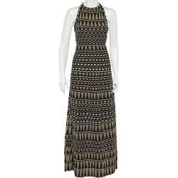 M Missoni Multicolor Patterned Lurex Knit Sleeveless Maxi Dress M