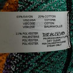 Pre Owned Missoni Mare Multicolor Lurex Knit Maxi Cover Up Dress L