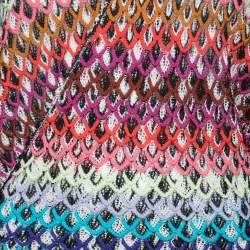 Pre Owned Missoni Mare Multicolor Textured Knit Beach Dress M