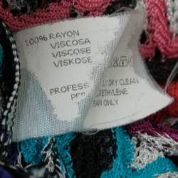 Pre Owned Missoni Mare Multicolor Textured Knit Beach Dress M
