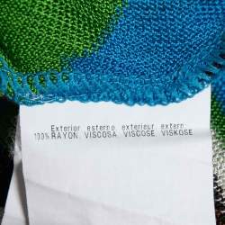 Pre Owned Missoni Mare Multicolor Textured Knit Top and Pants Set M