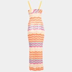 Missoni Mare Multicolor Patterned Knit Button Front Dress S
