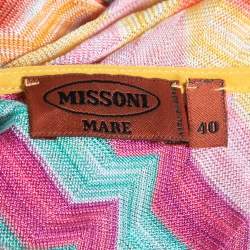Missoni Mare Multicolor Patterned Knit Button Front Dress S