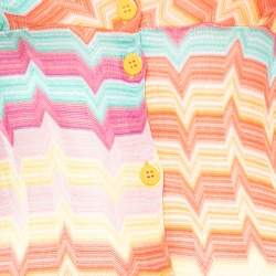 Missoni Mare Multicolor Patterned Knit Button Front Dress S