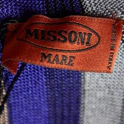 Missoni Mare Multicolor Patterned Knit Strapless Jumpsuit S
