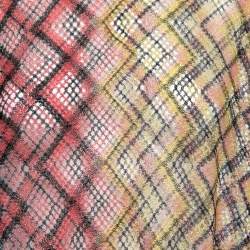 Missoni Mare Multicolor Check Patterned Knit Poncho S