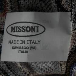 Pre Owned Missoni Mare Multicolor Patterned Knit Cover Up M