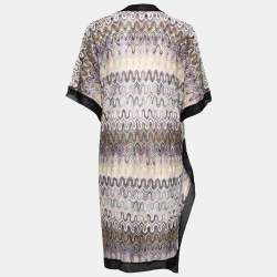 Pre Owned Missoni Mare Multicolor Patterned Knit Cover Up M