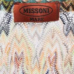 Missoni Mare Multicolor Patterned Knit V Neck Top S