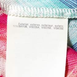 Missoni Mare Multicolor Patterned Knit Sleeveless Maxi Dress L