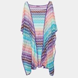 Missoni Mare Multicolor Knit Kaftan Mini Dress L