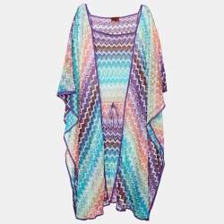 Missoni Mare Multicolor Knit Kaftan Mini Dress L