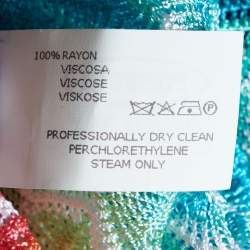 Missoni Mare Multicolor Knit Kaftan Mini Dress L