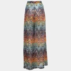 Missoni Mare Multicolor Patterned Crochet Knit Beach Pants L
