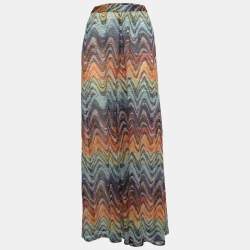 Missoni Mare Multicolor Patterned Crochet Knit Beach Pants L