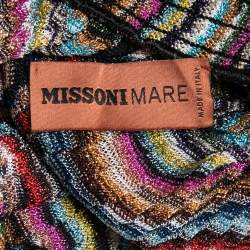Pre Owned Missoni Mare Multicolor Patterned Knit Beach Shorts M