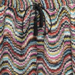 Pre Owned Missoni Mare Multicolor Patterned Knit Beach Shorts M
