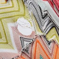 Missoni Mare Multicolor Patterned Crochet Knit Cover Up Maxi Dress L