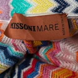 Pre Owned Missoni Mare Multicolor Patterned Crochet Knit Cover Up Maxi Dress M