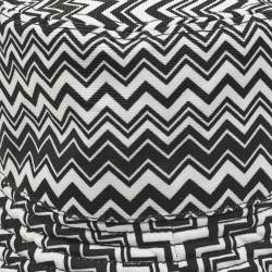 Pre Owned Missoni Black/White Zig Zag Synthetic Bucket Hat