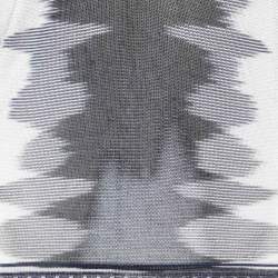 Pre Owned Missoni Black/White Patterned Jersey V Neck Short Dress M