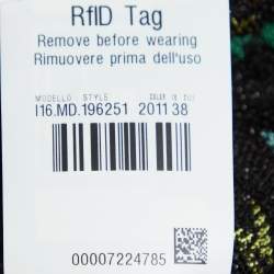 Missoni Black Stripe Lurex Knit Fringed Mini Skirt S