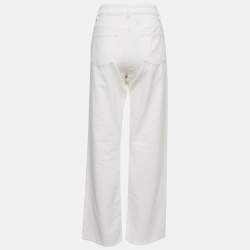 Pre Owned Missoni White Denim Wide-Leg Jeans M Waist 29"