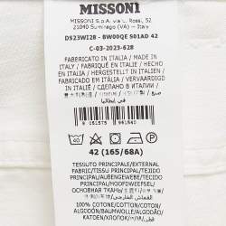 Pre Owned Missoni White Denim Wide-Leg Jeans M Waist 29"