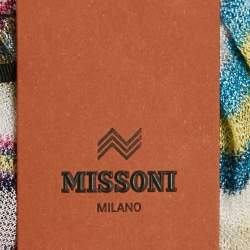 Pre Owned Missoni Multicolor Striped Lamé Cover-Up Kaftan M