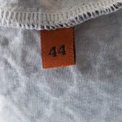 Missoni Monochrome Textured Knit Flounce Hem Detail Metallic Strappy Dress M